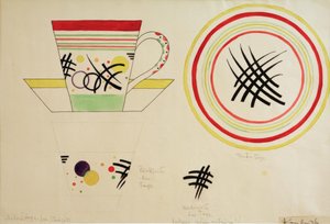 Esquisse pour une tasse de lait - Wassily Kandinsky